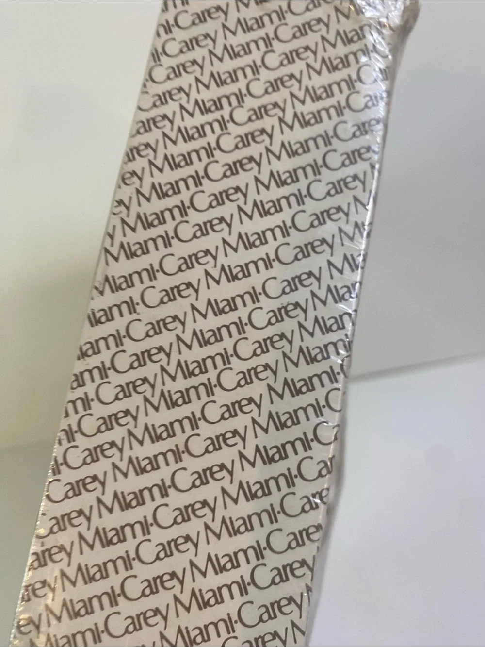 NIB Vintage Miami-Carey Polished Brass & Oak Bathroom Towel Ring